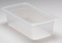 4UJX4 Food Pan, Third, Translucent, PK 6