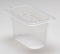 4UJY1 Food Pan, Ninth, Translucent, PK 6