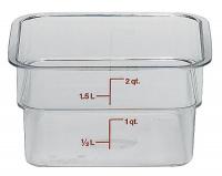 4UJY8 Container, Use Lid No. 4UJZ6, PK 6