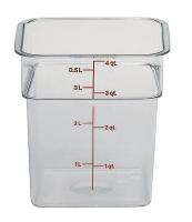 4UJY9 Container, Use Lid No. 4UJZ6, PK 6