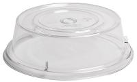 4UKL9 Plate Covers, Dia. 9 1/8 In, Clear, PK 12