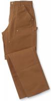 9MEP5 Dungaree Work Pants, Brown, Size 42x36 In