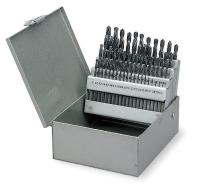 4UM93 Jobber Drill Set, 60 PC, Wire, HSS, 118 Deg