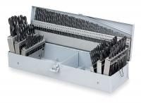 4UM95 Jobber Drill Set, 115 PC, HSS, Blk Oxide