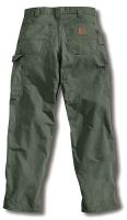 4UME9 Canvas Work Pants, Fatigue, Size46x30 In