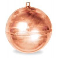 4UV76 Float Ball, Round, Copper, 8 In
