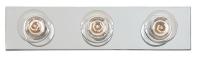 4UZG7 Fixture, Bath Bar, Wall, Chrome, 300W