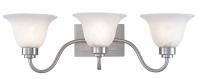 4UZG9 Fixture, Light, Brushed Ni, Frosted Glass