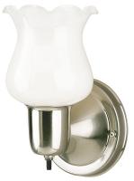 4UZH9 Fixture, Light, Steel, Opal Glass, 60 W