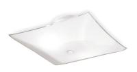 4UZK4 Fixture, Light, White, Wh Glass Lens, 60W