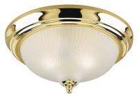 4UZK7 Fixture, Light, Polished Brass, Frosted