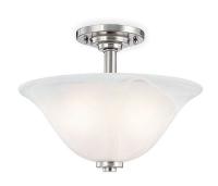 4UZL1 Fixture, Light, Brushed Ni, White Glass