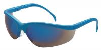 4VAY9 Safety Glasses, Blue Mirror, Scrtch-Rsstnt