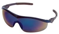 4VCC2 Safety Glasses, Blue Mirror, Scrtch-Rsstnt
