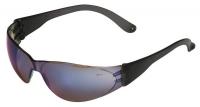 4VCG7 Safety Glasses, Blue Mirror, Scrtch-Rsstnt