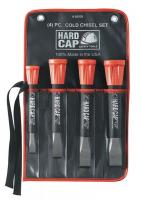 4VDJ1 Hard Cap Cold Chisel Set, 4 Pc