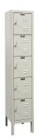4VEV6 Assembled Locker, W12, D 12, H 66, Parchment