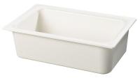 4VMK8 Full Size Food Pan, 15 Qt Cap, White