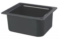 4VML1 Half Size Food Pan, 6 Qt Cap, Black
