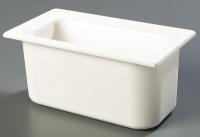 4VML2 Third Size Food Pan, 4 Qt Cap, White