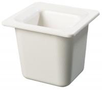 4VML5 Sixth Size Food Pan, 1.6 Qt Cap, White