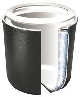 4VMR2 Food Crock, 2 Qt Cap, Black, Incl. Coaster