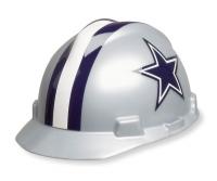 4VP42 NFL Hard Hat, Dallas Cowboys, Gray/Blue