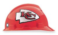 4VP48 NFL Hard Hat, KansasCity Chiefs, Red/White