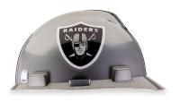 4VP55 NFL Hard Hat, Oakland Raiders, Gray/Black