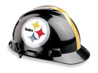 4VP57 NFL Hard Hat, Pittsburgh Steelers, Blk/Ylw