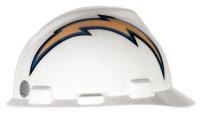 4VP58 NFL Hard Hat, San Diego Chargers, Blue/Wht