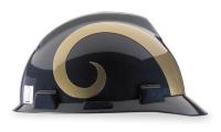 4VP61 NFL Hard Hat, St. Louis Rams, Gold/Blue