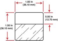 4VT09 Printer Label, 1-1/2 In. W, Vinyl, PK 250