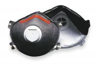 4VT80 Disposable Respirator, N95, OV, XL, PK 10