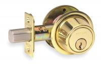4VU46 Deadbolt, Bright Brass