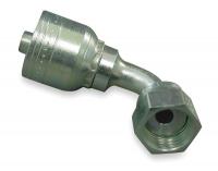 4VUJ7 Fitting, Elbow, 3/8 In Hose, 13/16-16 ORS