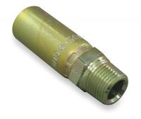 4VUP3 Fitting, Straight, 3/8 In Hose, 3/8-18 NPT