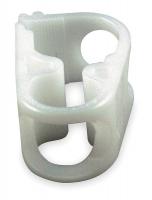 4VYC7 Plastic Clamp, Tube 1/4 In, Pk 5