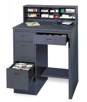 4W345 Desk, Deluxe Shop, Gray