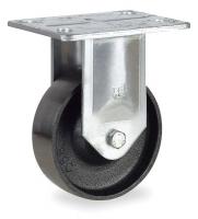 4W668 Rigid Plate Caster, 700 lb, 4 In Dia