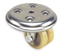 4W778 Dual Wheel Swivel Caster, 350 lb, 2 In.