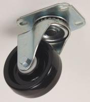 4W911 Swivel Plate Caster, 250 lb, 3-1/2 In Dia