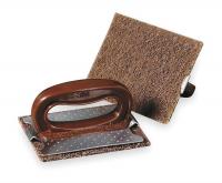 4WC75 Hand Pad, Brown, L, W, PK10