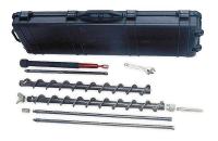 4WFA9 Hollowstem Auger Kit, Dia 3 In, Depth 6 Ft