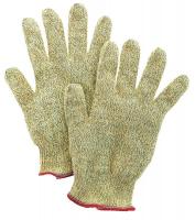 4WLC7 Cut Resistant Gloves, Yellow/Black, L, PR