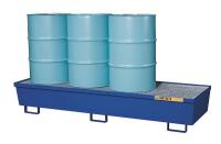 4WLX2 Drum Spill Cntnmnt, Blue, 4 Drum, 102 Gal.