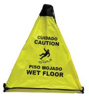 4WLY1 18  Bilingual Floor Cone with Strap