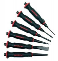 4WME5 Punch/Chisel Set, Handguarded, 6 Pc