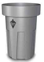4WNZ2 Round Receptacle Base, 55G, Gray