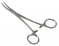 4WPE1 Kelly Forceps, Box Lock, Curved, 5-1/2 In